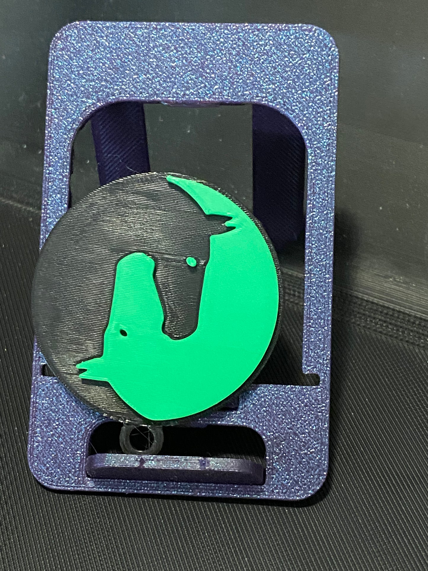 Two Horses Ying Yang Keyring - 45980.500 Black & Green