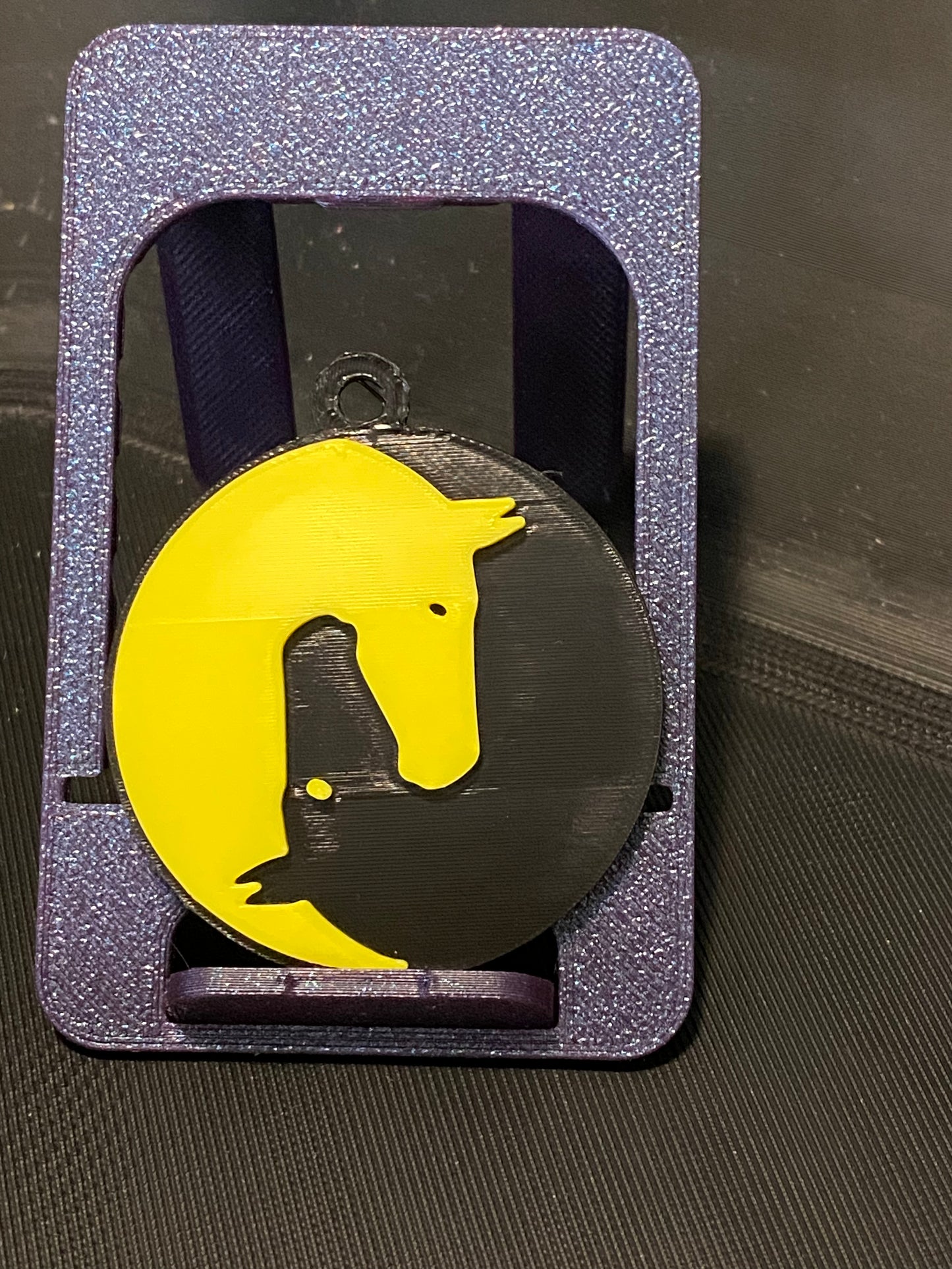 Two Horses Ying Yang Keyring - 45980.500 Black & Yellow