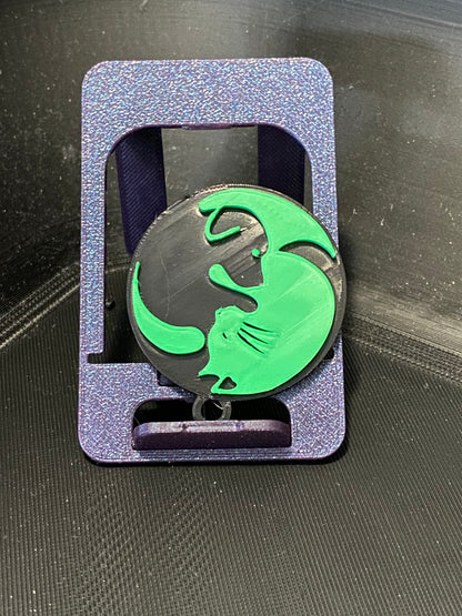 Cat & Dog Ying Yang Keyring - 45980.300 Black & Green
